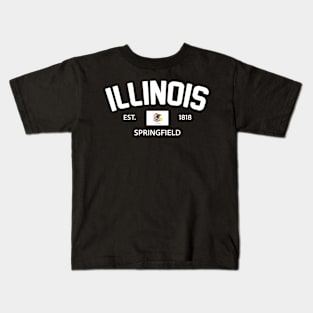 Illinois Collegiate Preppy Kids T-Shirt